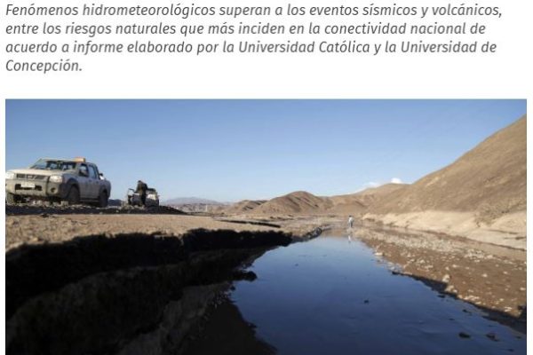 Revelan listado de las amenazas naturales que causan más daños a la conectividad del país