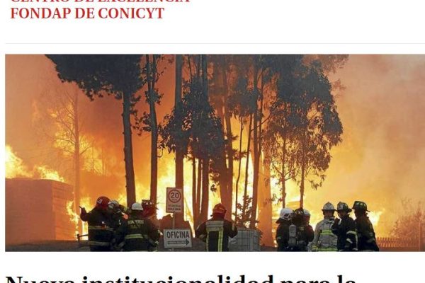 Nueva institucionalidad para la reducción del riesgo de desastres y la resiliencia: más allá de la emergencia