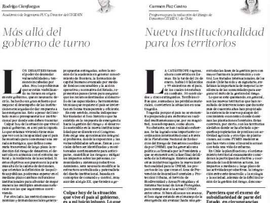 Más allá del gobierno de turno