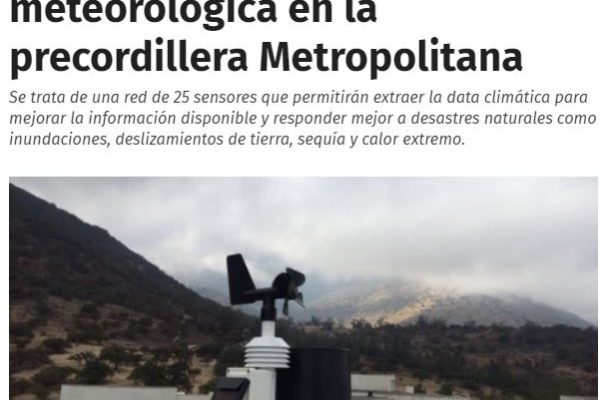 Santiago: Intendencia lanza primera estación meteorológica en la precordillera Metropolitana