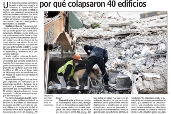 Tres ingenieros estructurales explican por qué colapsaron 40 edificios