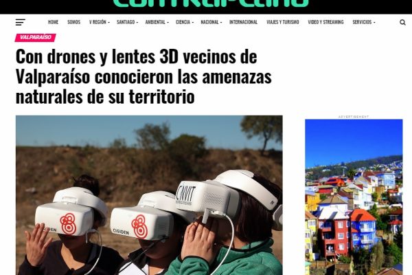 Contraplano: Con drones y lentes 3D vecinos de Valparaíso conocieron las amenazas de origen natural de su entorno
