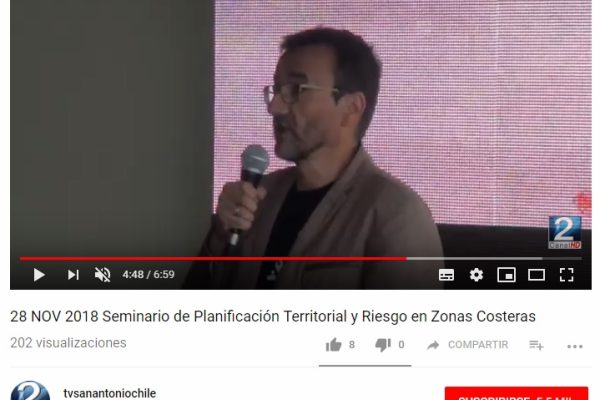 TV San Antonio: Seminario de Planificación Territorial y Riesgo en Zonas Costeras