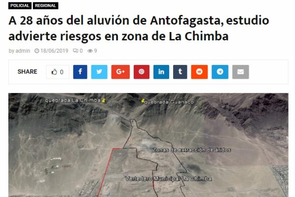 Radio Sol Antofagasta: A 28 años del aluvión de Antofagasta, estudio advierte riesgos en zona de La Chimba