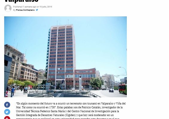 Contraplano: Proponen usar edificios altos para evacuación vertical en caso de tsunami en Valparaíso