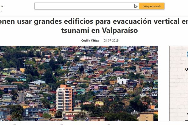 MSN Noticias: Proponen usar grandes edificios para evacuación vertical en caso de tsunami en Valparaíso