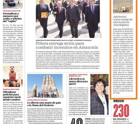 La Cuarta: Científicos advierten del riesgo de aluviones