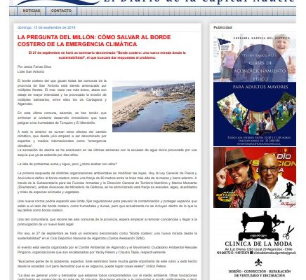 Algarrobo Digital: La pregunta del millón: Cómo salvar al borde costero de la emergencia Climática