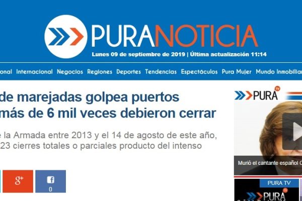 Pura Noticia: Aumento de marejadas golpea puertos chilenos