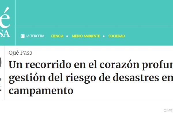 Qué Pasa: Un recorrido en el corazón profundo de la gestión del riesgo de desastres en un campamento