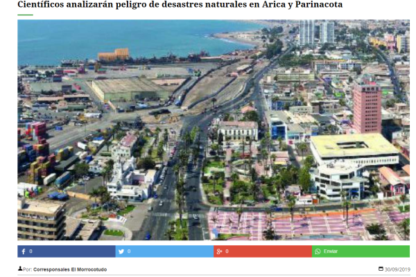 El Morrocotudo: Científicos analizarán peligro de desastres naturales en Arica y Parinacota