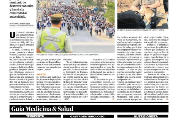 Diario La Estrella: Experto advierte efectos que tendría un gran terremoto