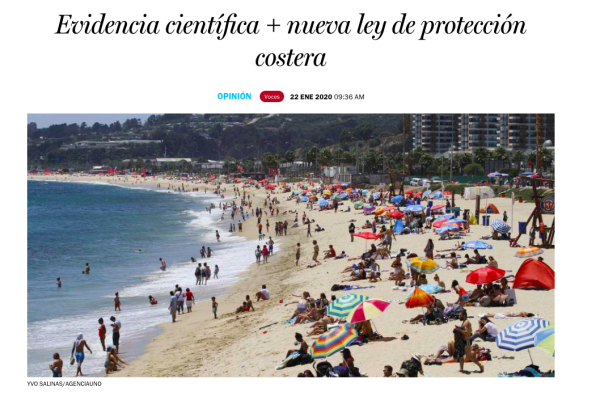 Evidencia científica + nueva ley de protección costera