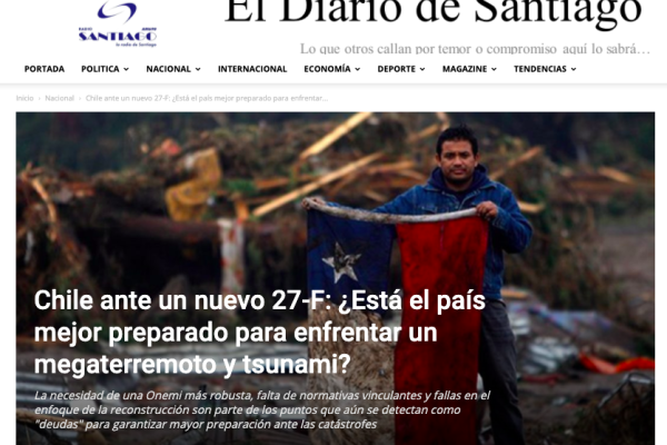 Radio Santiago: Chile ante un nuevo 27-F: ¿Está el país mejor preparado para enfrentar un megaterremoto y tsunami?