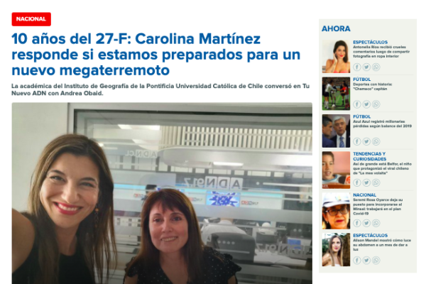 ADN Radio – 10 años del 27-F: Carolina Martínez responde si estamos preparados para un nuevo megaterremoto