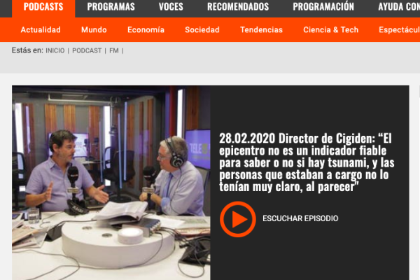 Tele13 Radio: Especial a 10 años del 27F