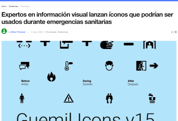 Ilustrado.cl: Expertos en información visual lanzan íconos que podrían ser usados durante emergencias sanitarias
