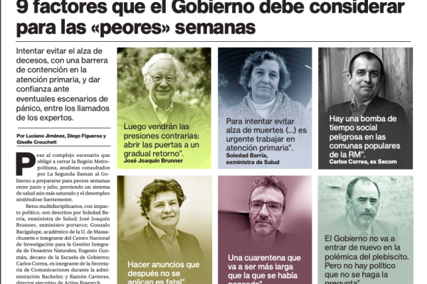 La Segunda: 9 factores que el Gobierno debe considerar para las «peores» semanas