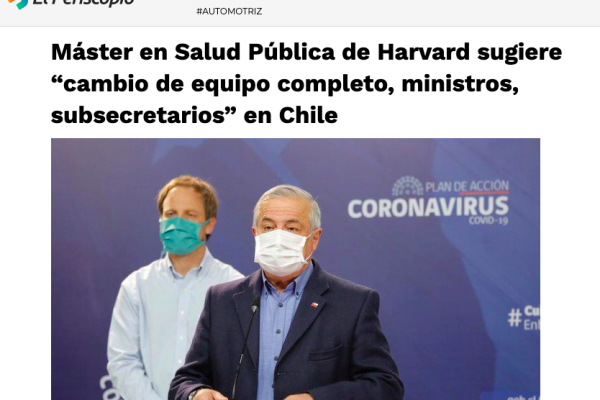 El Periscopio: Máster en Salud Pública de Harvard sugiere “cambio de equipo completo, ministros, subsecretarios” en Chile