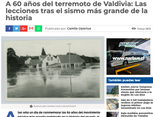 Río en Línea: A 60 años del terremoto de Valdivia: Las lecciones tras el sismo más grande de la historia