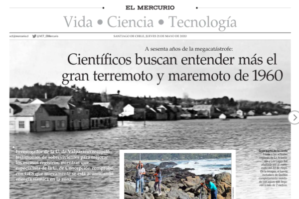 El Mercurio: Científicos buscan entender más el gran terremoto y maremoto de 1960