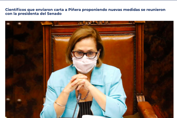 radioudec.cl: Científicos que enviaron carta a Piñera proponiendo nuevas medidas se reunieron con la presidenta del Senado
