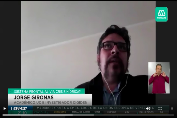 Meganoticias.cl: ¿Sistema frontal alivia crisis hídrica?
