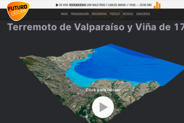 Futuro.cl: Simulación 3D muestra cómo un megasismo y tsunami similar al de 1730 impactaría en la bahía de Valparaíso