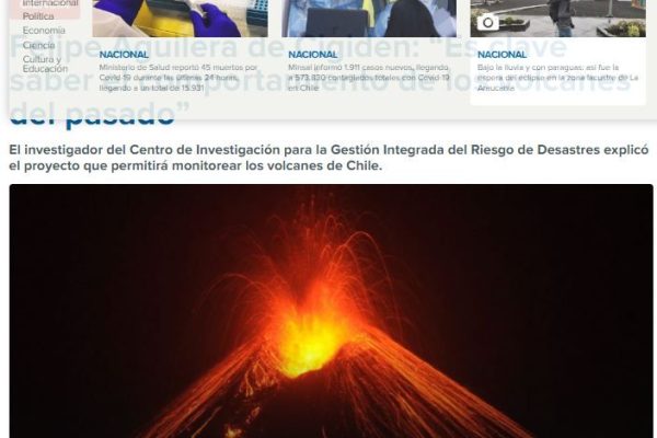 Radio ADN – Felipe Aguilera de Cigiden: “Es clave saber el comportamiento de los volcanes del pasado”