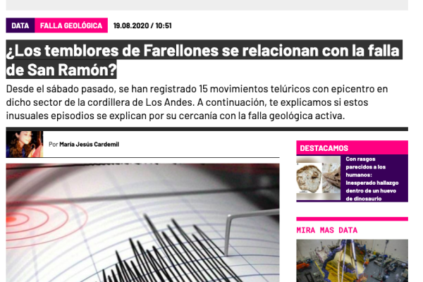 Futuro 360.com: ¿Los temblores de Farellones se relacionan con la falla de San Ramón?