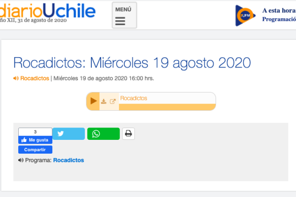 Radio UChile.cl: Entrevista a Susana Layana – Volcanoms