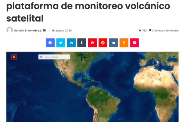 El América.cl: VOLCANOMS: Ckelar Volcanes, lanza plataforma de monitoreo volcánico satelital