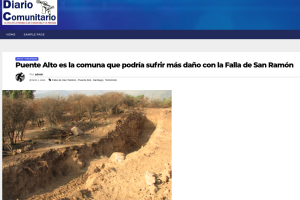 Diario Comunitario.cl: Puente Alto es la comuna que podría sufrir más daño con la Falla de San Ramón