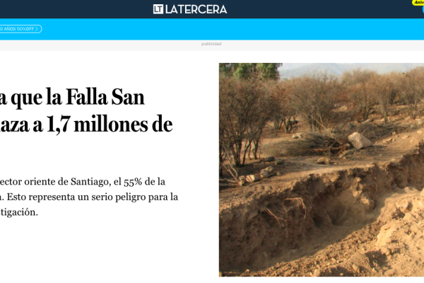 Qué Pasa: Estudio revela que la Falla San Ramón amenaza a 1,7 millones de santiaguinos.