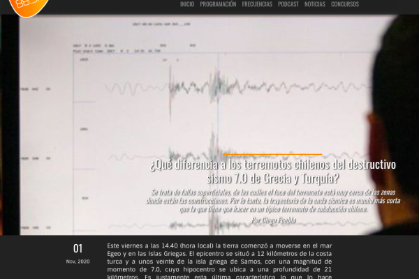 Radio Futuro: ¿Qué diferencia a los terremotos chilenos del destructivo sismo 7.0 de Grecia y Turquía?