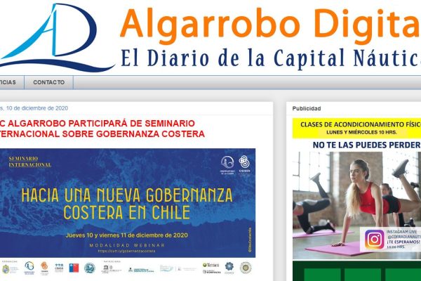 Algarrobo al Día.cl: CAC de Algarrobo participará de seminario internacional sobre gobernanza costera.
