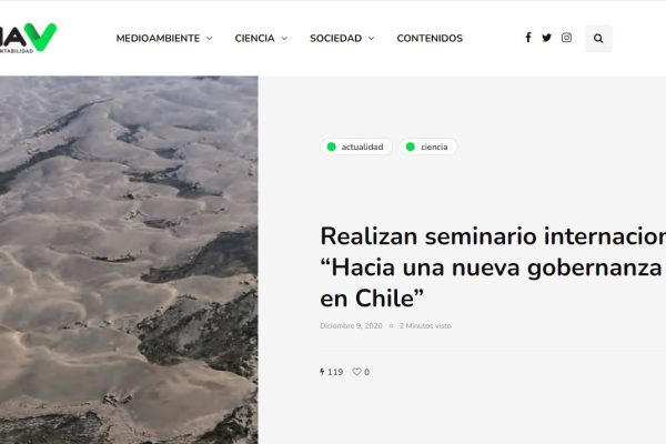 PáginaV.cl: Realizan seminario internacional “Hacia una nueva gobernanza costera en Chile”