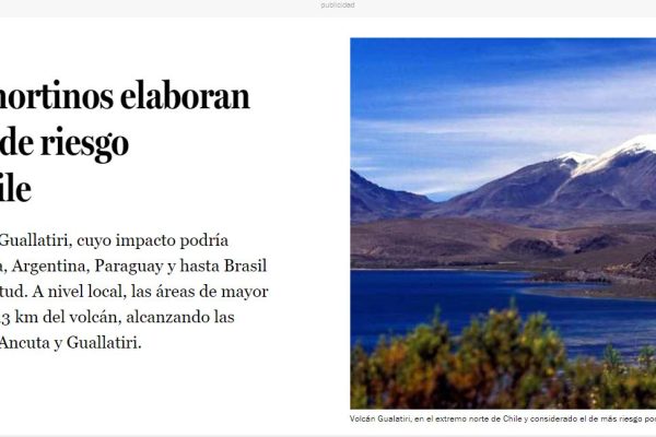 Qué Pasa: Investigadores nortinos elaboran el primer mapa de riesgo volcánico en Chile.