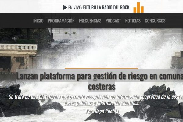 Futuro.cl: Lanzan plataforma para gestión de riesgo en comunas costeras-