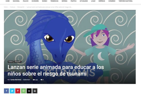 Infogate.cl: Lanzan serie animada para educar a los niños sobre el riesgo de tsunami.