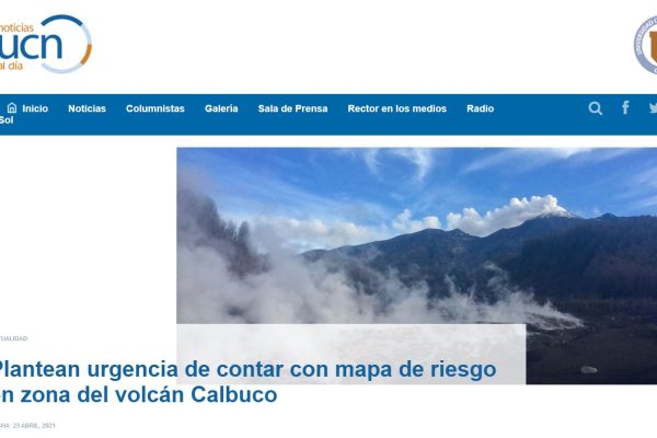 Noticias.ucn.cl: Plantean urgencia de contar con mapa de riesgo en zona del volcán Calbuco.