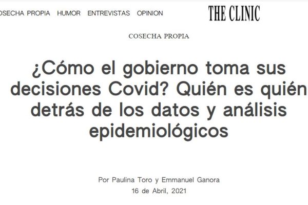 The Clinic: ¿Cómo el gobierno toma sus decisiones Covid? Quién es quién detrás de los datos y análisis epidemiológicos.