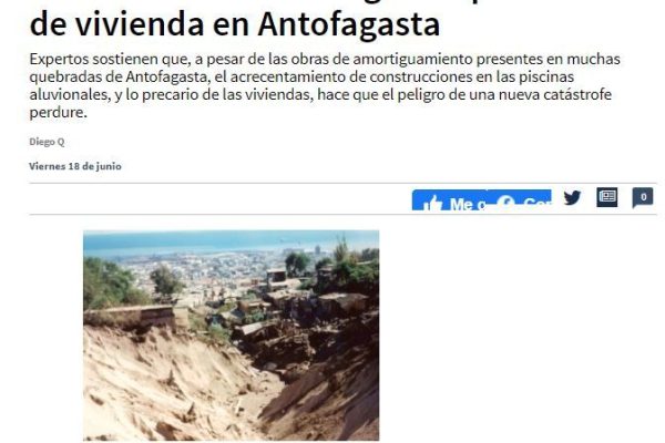LaIzquierdaDiario.cl: Expertos advierten posible “nuevo aluvión” en medio de graves problemas de vivienda en Antofagasta