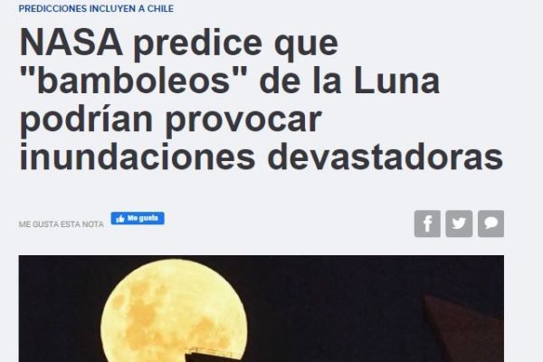 13.cl: NASA predice que “bamboleos” de la Luna podrían provocar inundaciones devastadoras.