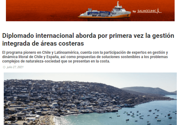 Mundoacuicola.cl: Diplomado internacional aborda por primera vez la gestión integrada de áreas costeras