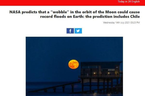 Today.in-24.com: NASA predicts that a “wobble” in the orbit of the Moon could cause record floods on Earth: the prediction includes Chile.