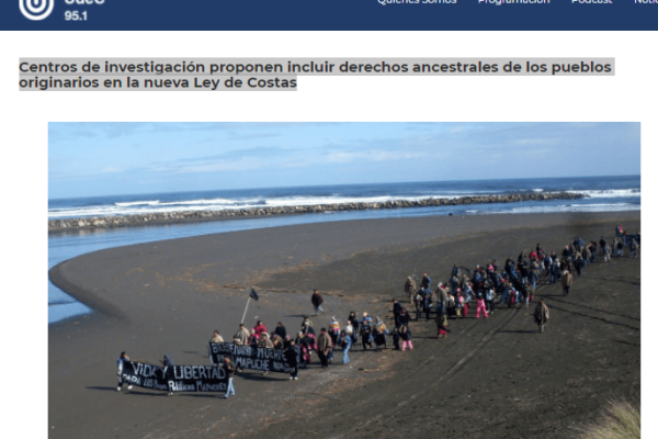 Radioudec.cl: Centros de investigación proponen incluir derechos ancestrales de los pueblos originarios en la nueva Ley de Costas