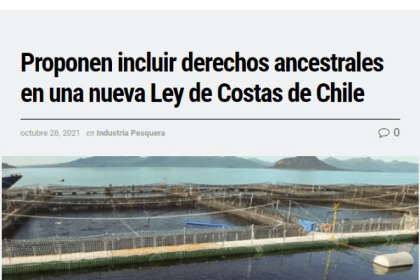 Pescaconciencia.com: Proponen incluir derechos ancestrales en una nueva Ley de Costas de Chile