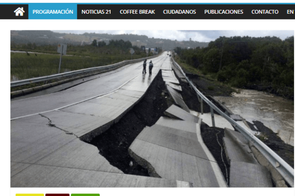 Canal21tv.cl: Revelan relación entre cambios en la ionósfera y la propagación de terremotos y tsunamis en Chile