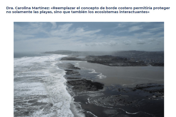 Radioudec.cl: Dra. Carolina Martínez: «Reemplazar el concepto de borde costero permitiría proteger no solamente las playas, sino que también los ecosistemas interactuantes»